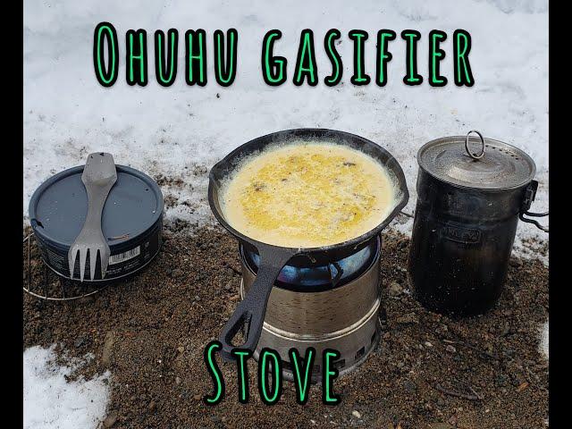 Trying my new Ohuhu gasifier stove