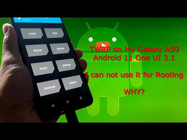 TWRP Recovery for Samsung Galaxy A50 SM-A505F Android 11 - Not for Rooting