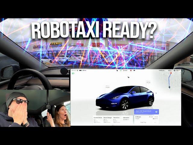 Does My Wife Trust Tesla's "Robotaxi" Update? FSD V13.2!