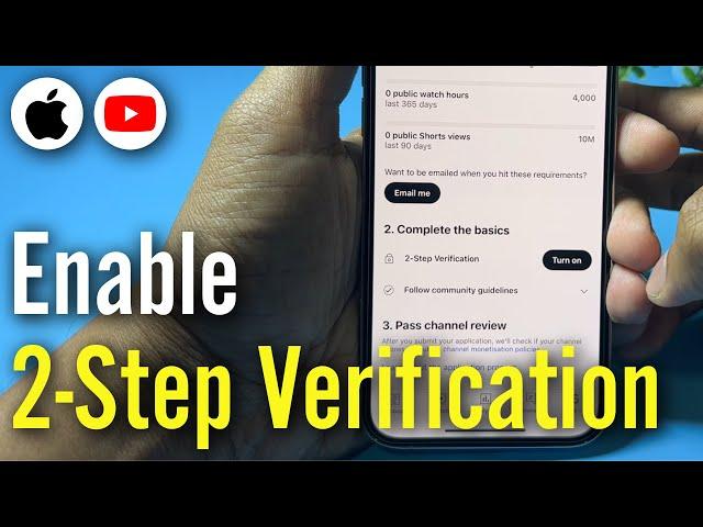 How to Enable 2-Step Verification for Your YouTube Channel on a Mobile Phone