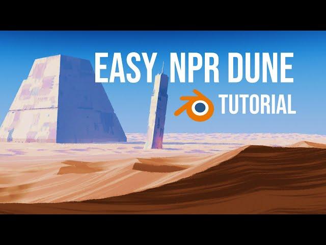 How to Create Cinematic Anime Dunes - Blender tutorial