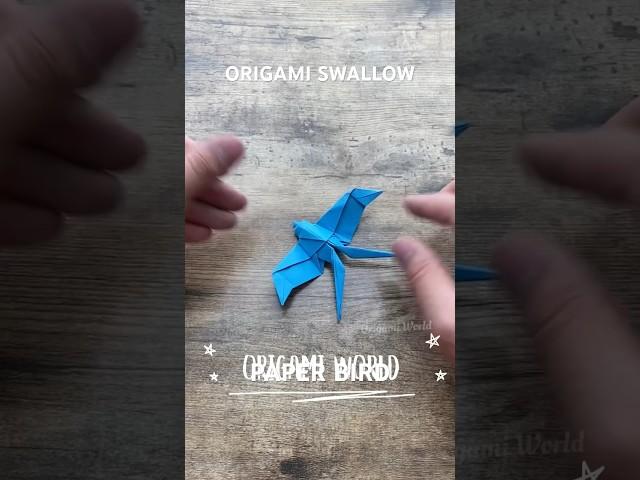 ORIGAMI SWALLOW BIRD ORIGAMI FOLDING | PAPER BIRD INSTRUCTIONS ART | HOW TO MAKE SWALLOW ORIGAMI