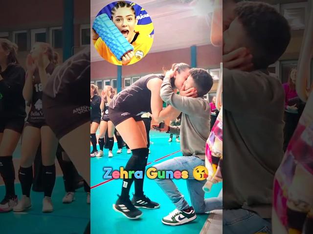 Zehra Gunes Cute Kiss  lala #shorts #viral #volleyball