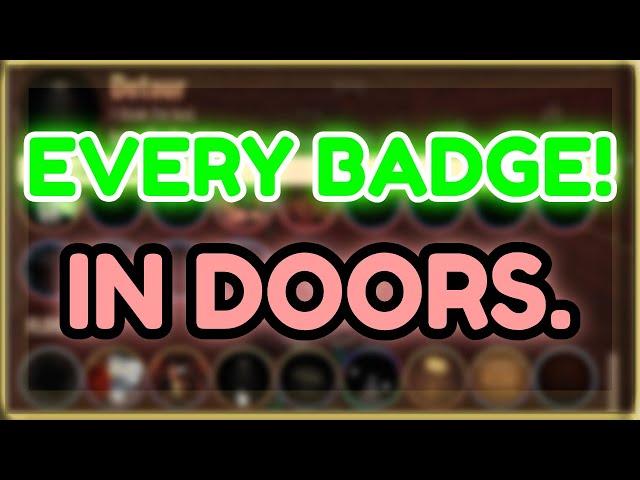 WE got EVERY SINGLE BADGE on Roblox DOORS!