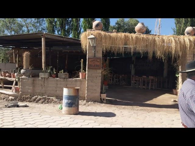 Driving through the center of Cachi, Argentina, 2018-10-15