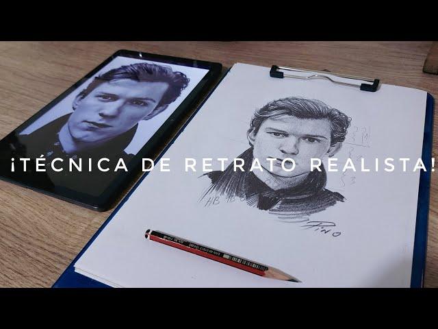 Aprende a RETRATAR REALISTA de con TÉCNICAS FÁCILES! TOM HOLLAND