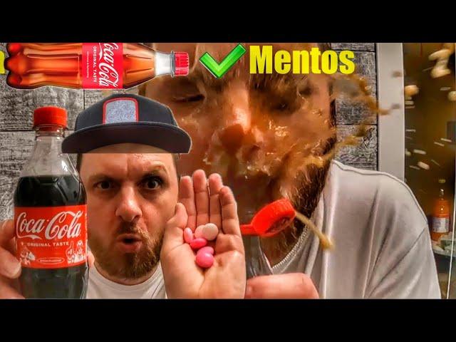 Coca-Cola and pink Mentos didn't work