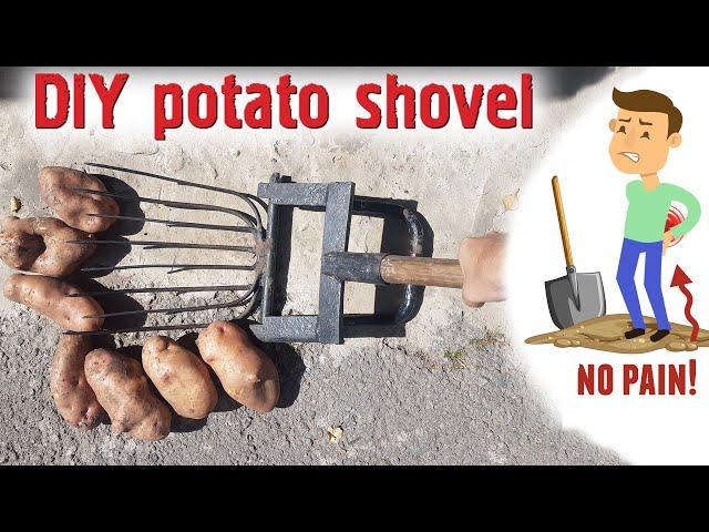 DIY fork shovel for harvesting potatoes