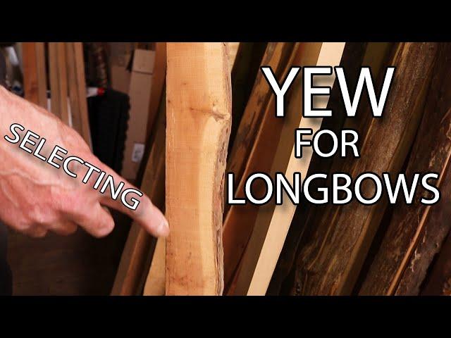 How to select Yew wood for English Longbows and Warbows, bow wood material selection