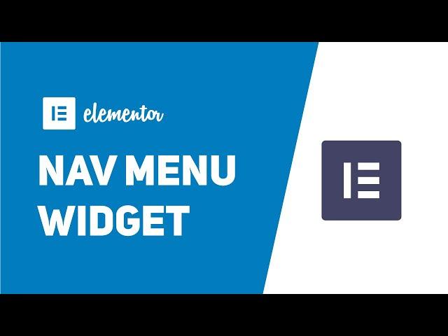 How To Use Elementor Pro Nav Menu Widget