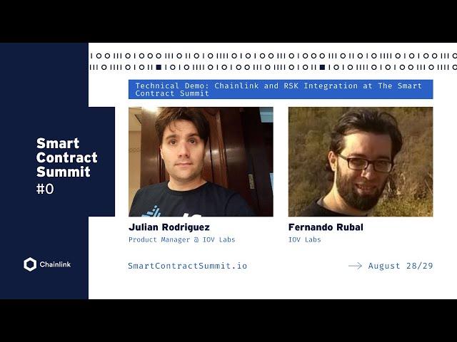 Technical Demo: Chainlink and RSK Integration at The Smart Contract Summit