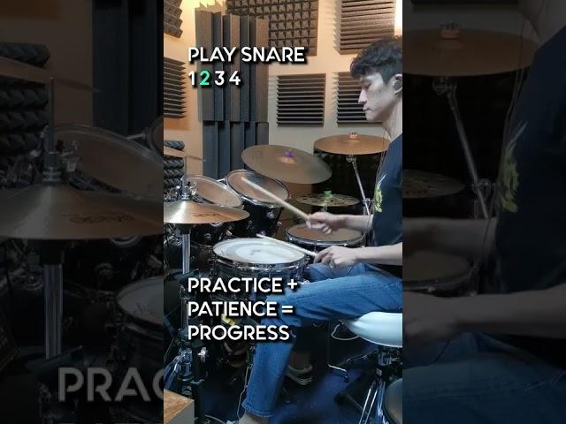 How To Play a Basic Drum Groove (beat) Beginner Drum Lesson