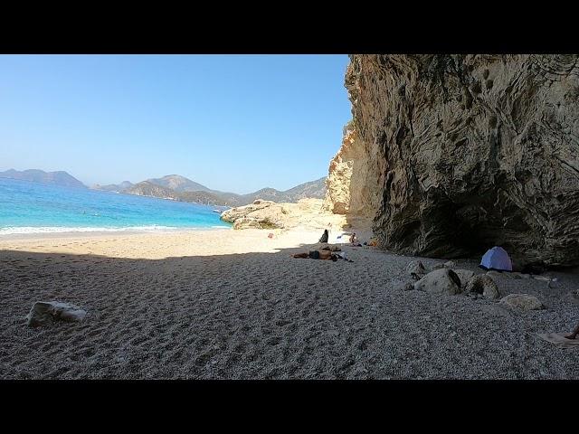 Nudist beach in Oludeniz Turkey çıplak plaj Ölüdeniz Fethiye Mugla