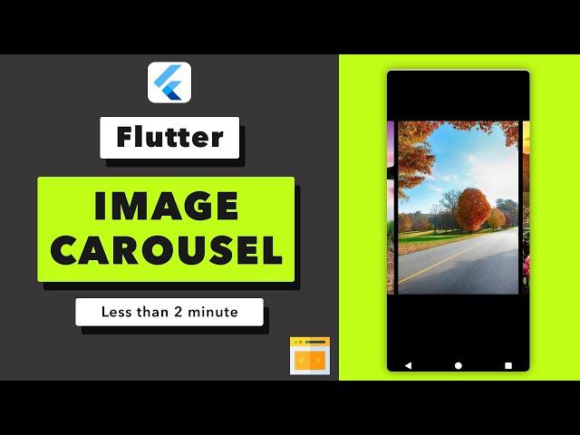 How to create image carousel slider in Flutter - Easy Method | Tutorial