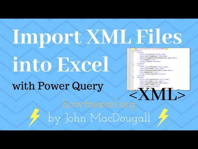 Import XML Files Into Excel