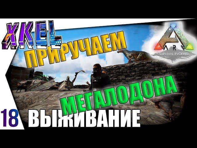 Приручаем МЕГАЛОДОНА! #18  - #ArkВЫЖИВАНИЕ В одиночку! Ark: Survival Evolved Прохождение