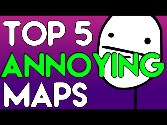 "TOP 5" Annoying Maps in "Call of Duty Zombies" "Black Ops 2 Zombies" "BO2" Black Ops & WAW