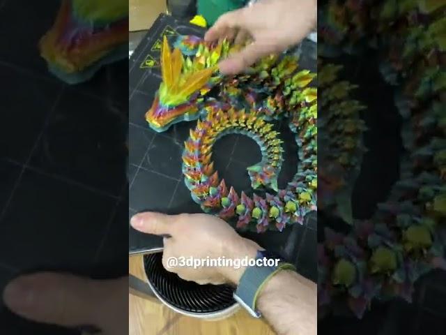 3D printed crystal dragon!