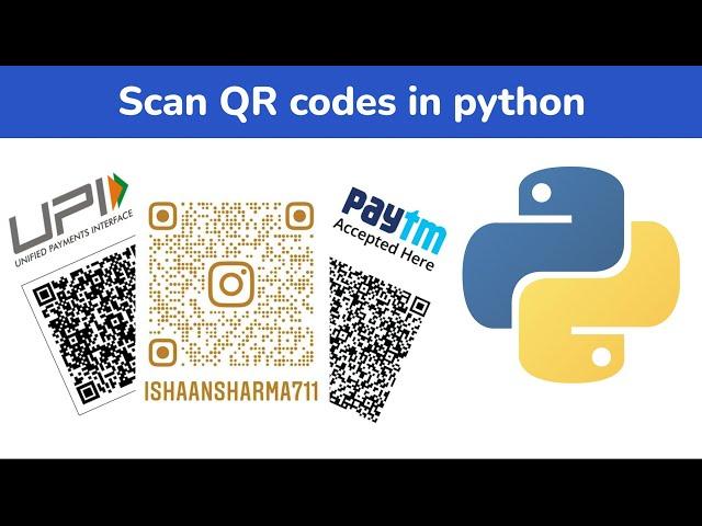 scan qr code using python