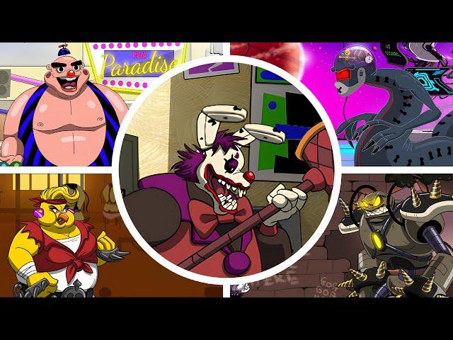 FNAF Security Breach: Fury's Rage - All Bosses + True Ending