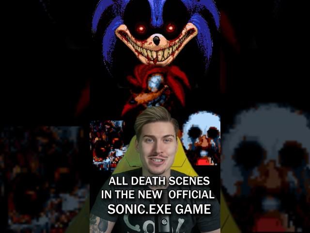 NEW OFFICIAL SONIC.EXE GAME - ALL DEATH SCENES  #shorts #sonicexe #exe #sonic #tails #knuckles