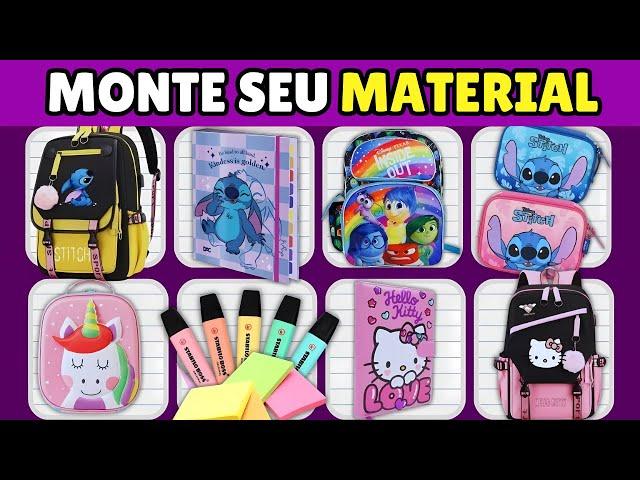  MONTE SEU MATERIAL ESCOLAR ️ Jogo das Escolhas| #quiz #materialescolar #voltaasaulas