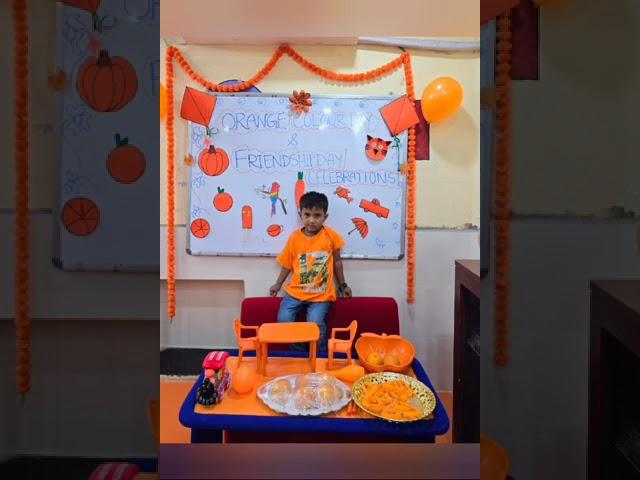 Orange#color#friendship#day#celebrations#juniors#orangevibes#bonding#irisflorets#playschool#kurnool