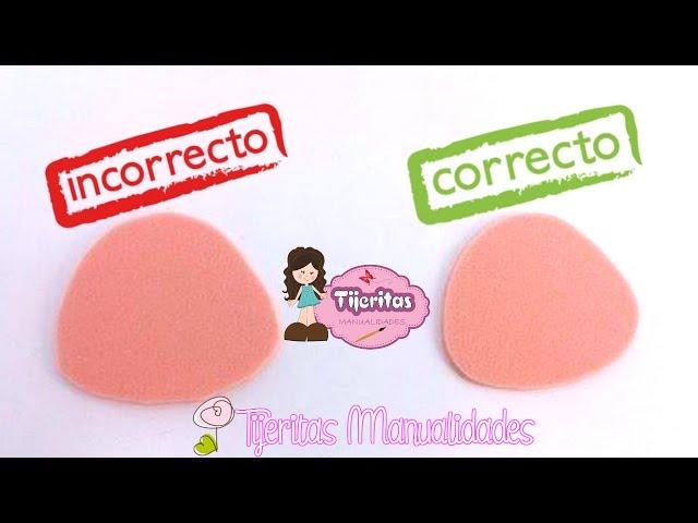 TECNICAS BASICAS COMO CORTAR FOAMY GOMA EVA MICROPOROSO FOMIX CORRECTAMENTE