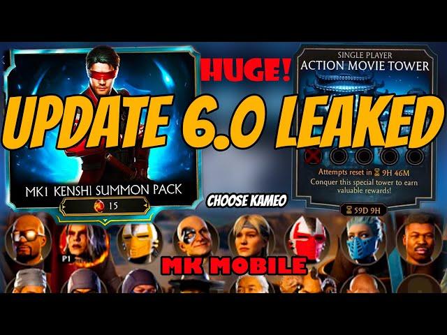 UPDATE 6.0 HAS LEAKED | NEW KAMEO CHARACTERS in mk mobile + UPCOMING PACKS & EVENTS 