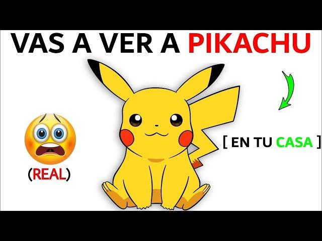 ¡Este vídeo te hará ver a PIKACHU en tu habitación!