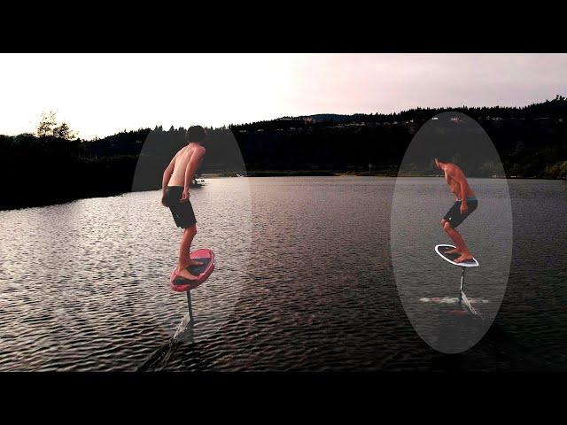 Flat Water Foil Surfing