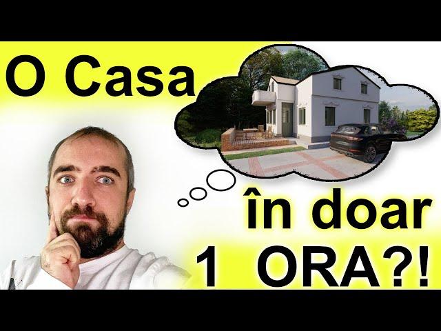 Constructii case intr-o 1 ORA!!! Proiect de casa compacta