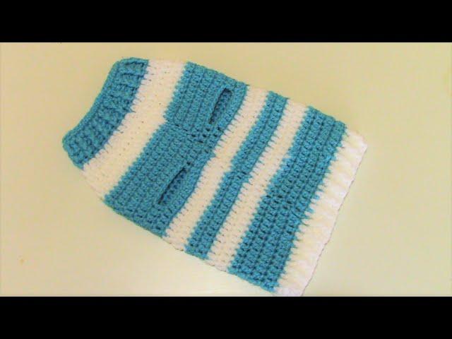 HOW TO MAKE A CROCHET KNIT (DOG-CAT) SWEATER? pet outfit