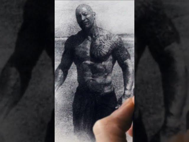 #short The Rock Pencil Sketch