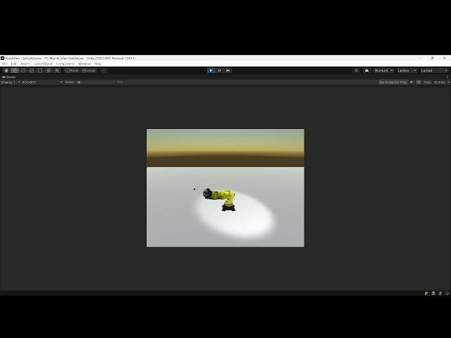 [ Test ] Robot arm with chained transforms in Unity