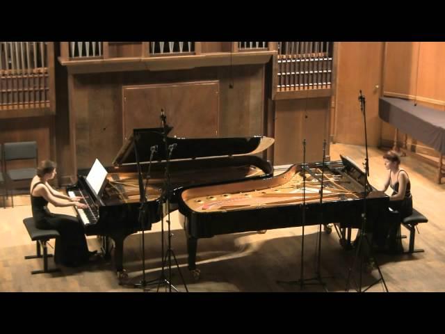 Brahms Sonata f-moll for two pianos - Anastasia & Lubov Gromoglasova