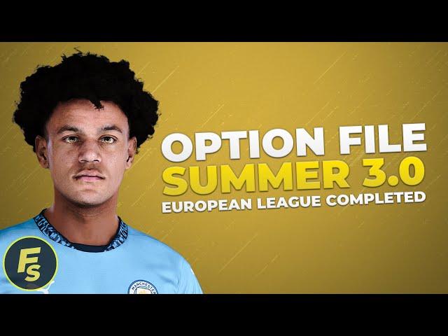 Option File Summer Transfer v3 - Football Life 2024 v2.00