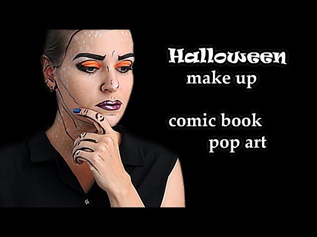 Helloween make up pop art / Comic book | Хеллоуин: макияж поп-арт