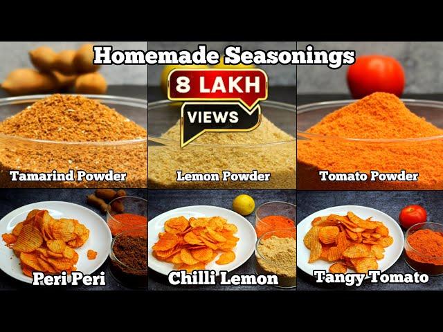 Learn How to Make Homemade Tomato, Lemon, and Tamarind Powder with 3 Delicious Seasoning Blends !