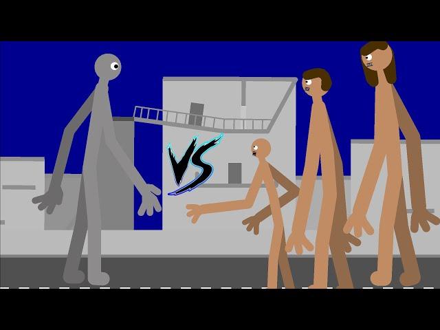 nervous house guest vs Night People (trevor henderson)  (stick nodes animation)