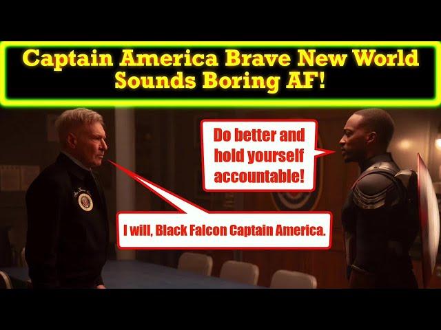 Black Falcon Captain America Brave New World We Don't Care About Story Sounds BORING!