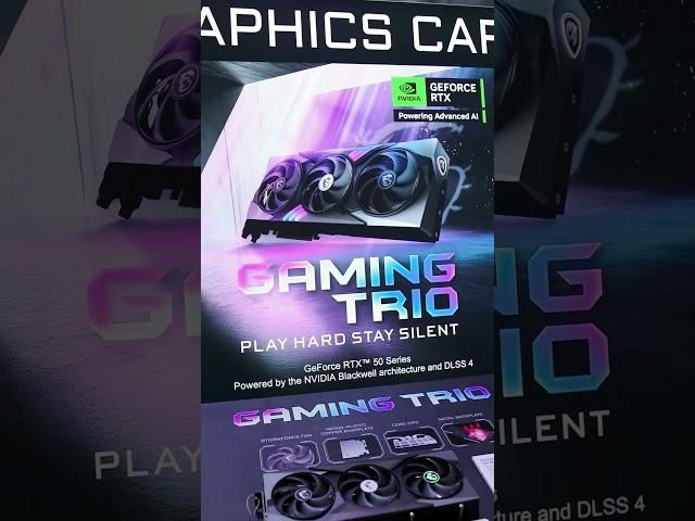 MSI AT COMPUTEX: THE 50 SERIES GPUs SLAP HARD!  #evetech #msi