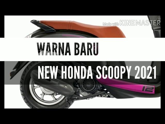 Warna baru new honda scoopy 2021