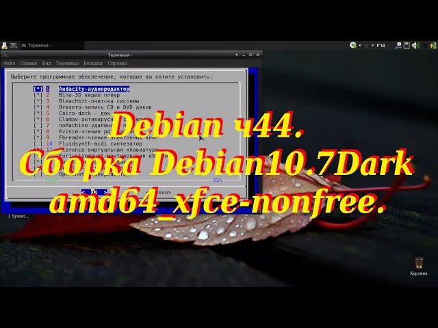 Debian ч44. Cборка Debian10.7Dark_amd64_xfce-nonfree.