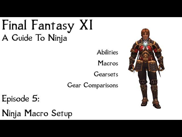 FFXI A Guide To Ninja: Episode 5 Macro's, Gearswap, LUA's