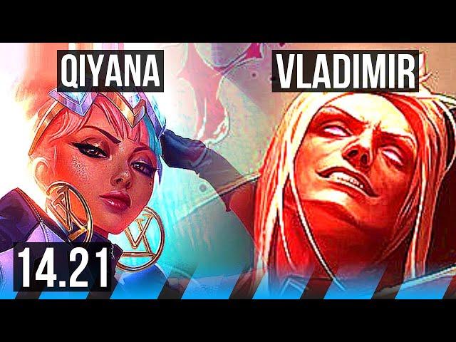 QIYANA vs VLADIMIR (MID) | KR Master | 14.21