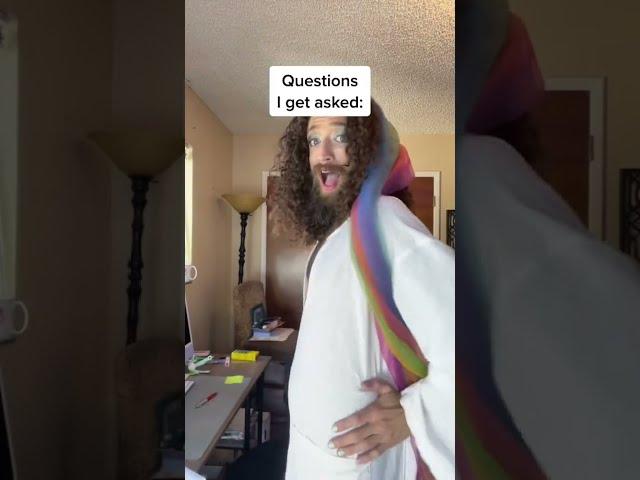 Questions I'm Asked as Gay Jesus | #shorts #tiktoktrend #jegaysus