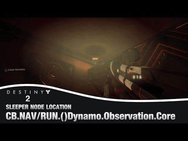 DESTINY 2 - Dynamo Observation Core Sleeper Node Location |  (Override Frequency Cache)