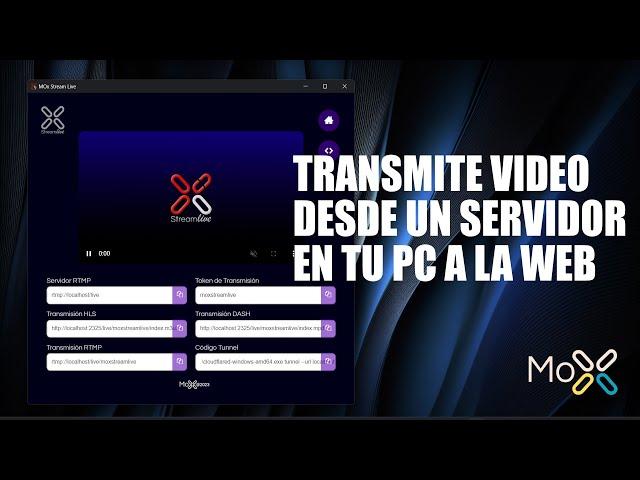 Cómo transmitir VIDEO en VIVO desde un servidor local en tu Pc a tu sitio web con MOx Stream Live.