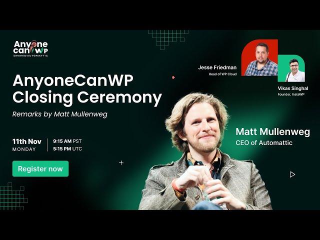 Closing ACWP with Matt Mullenweg & Jesse Friedman